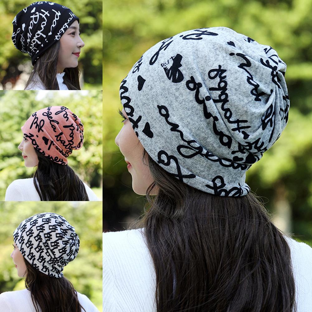 Infinity Scarf Knit - 女性用コットン スラウチビーニーキャップ ストレッチ インフィニティスカーフ ヘッドラップハット ソフトで暖かいスラウチビーニーハット