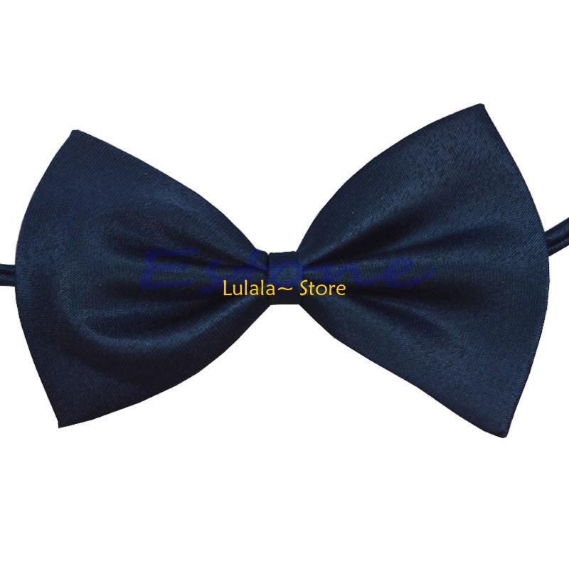 Bow Tie Pre Tied - Y4QA ロット子供女の子男の子幼児ボウタイ事前に結ばれた結婚式の蝶ネクタイ無地ネクタイ
