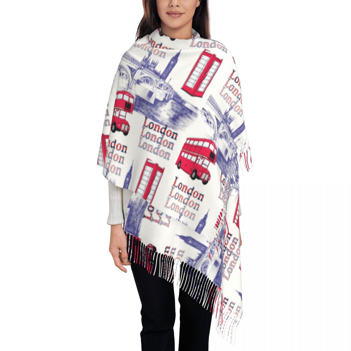 Pashmina Wrap Large - ロンドン イギリス シーン ショール ラップ 冬