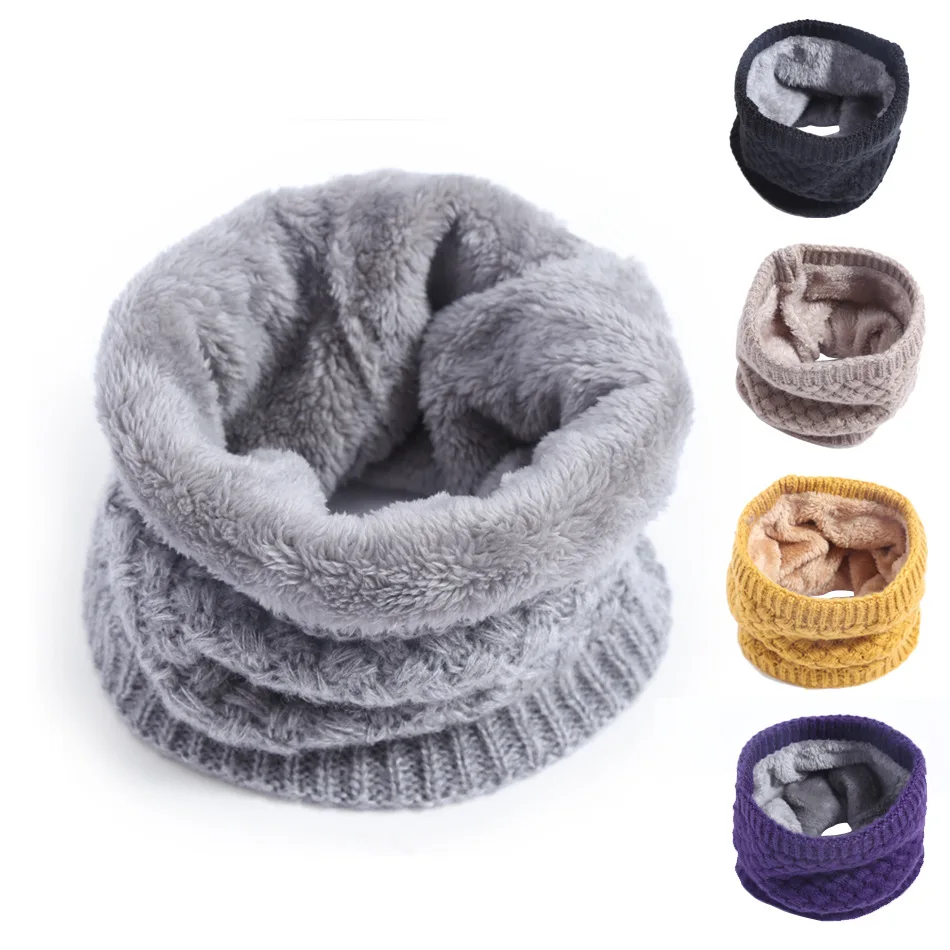 Infinity Scarf Knit - キッズ ガールズ/ボーイズ 冬 ニット インフィニティ スカーフ