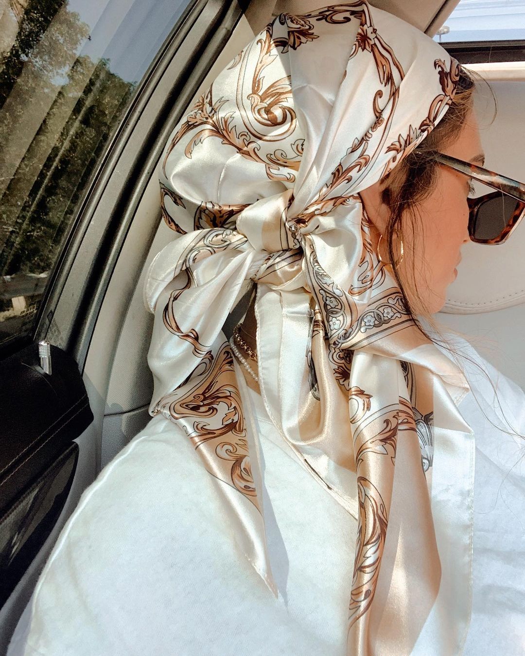 Scarf Silk Square - サテンスクエアスカーフ女性イスラム教徒ヒジャーブエレガント 2025 プリントシルクネッカチーフショールラップヘッドバンドハンドルヘアアクセサリーバンダナ