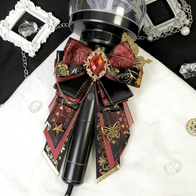 Tie Bar Set Gift - ヴィンテージロリータ高級弓ミュージックサポートバーアクセサリー女性用セットシャツ襟ネクタイブローチハイエンド手作りジュエリーギフト