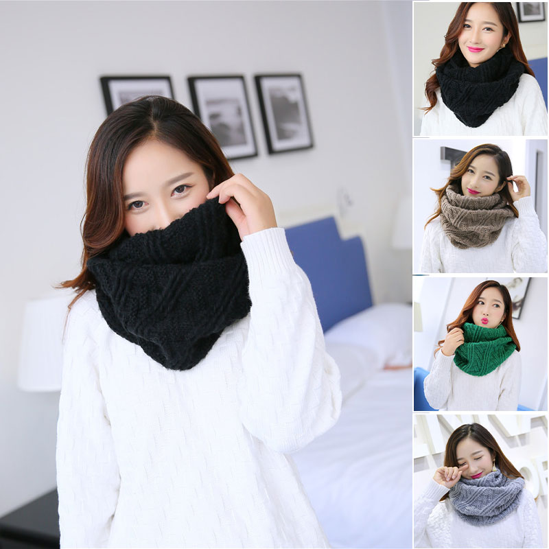 Infinity Scarf Knit - ユニセックスの丸いニットスカーフ,クラシックなファッション,暖かく,快適,柔らかく,暖かい,冬
