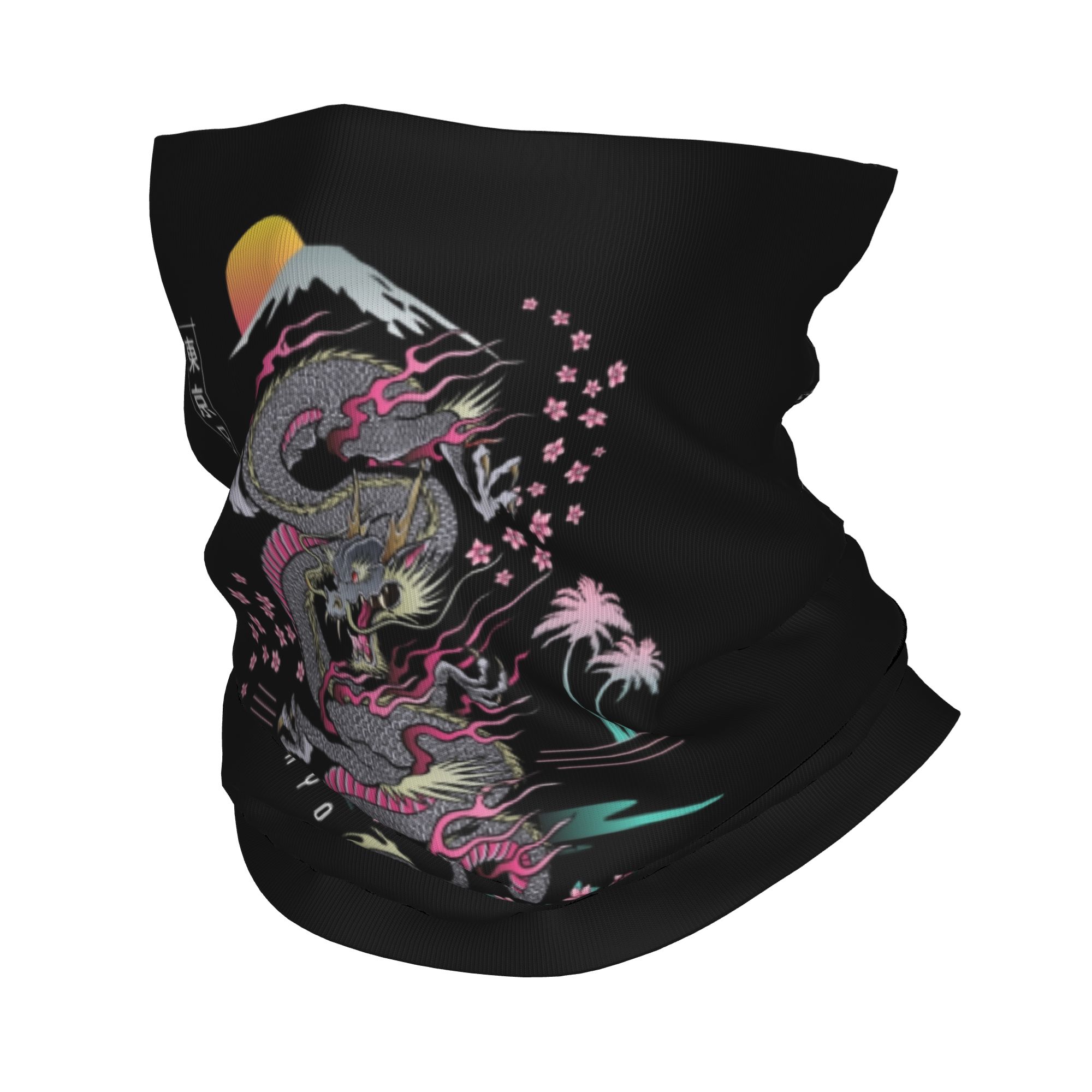 カスタム東京日本ドラゴン冬ヘッドバンドネックウォーマー男性女 - Neck Warmer Tube のレビューと価格