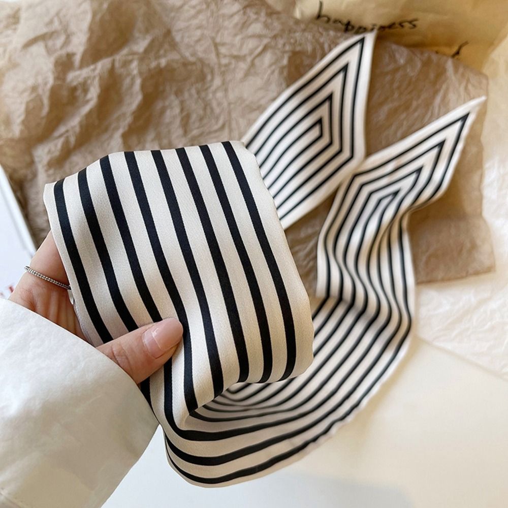 エレガントなストライプフレンチネクタイ女性ショールプリントラ - Silk Tie Striped のレビューと価格