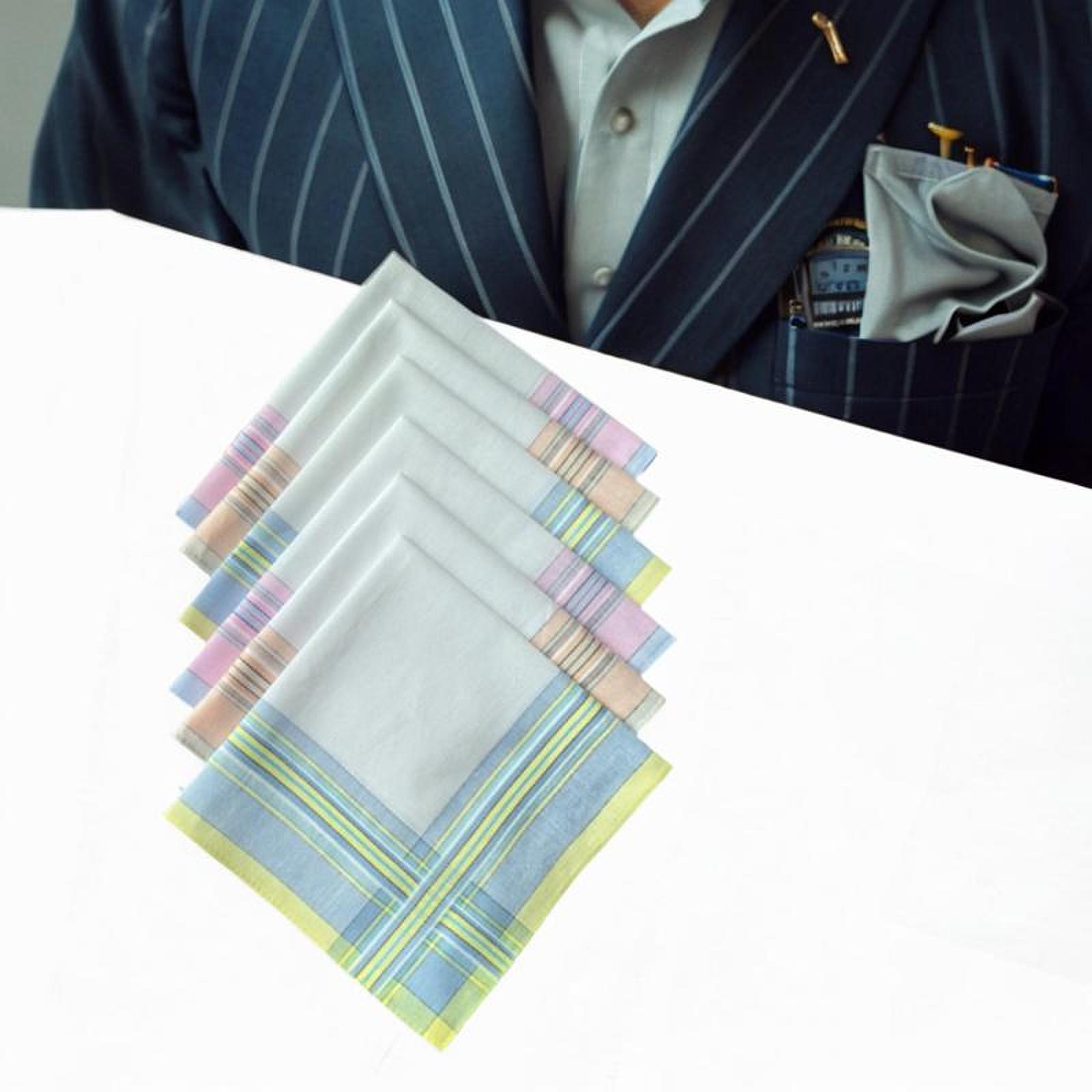 6 個のコットンメンズハンカチ ハンカチ アソートカラー お - Handkerchief Cotton Men のレビューと価格