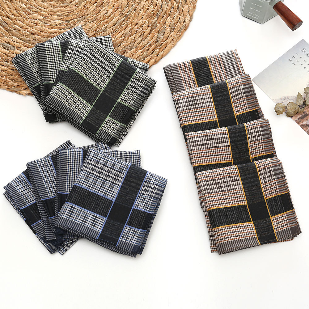 3/6/12 個メンズ純綿ハンカチコーマ糸ハイエンドビジネス - Handkerchief Cotton Men のレビューと価格