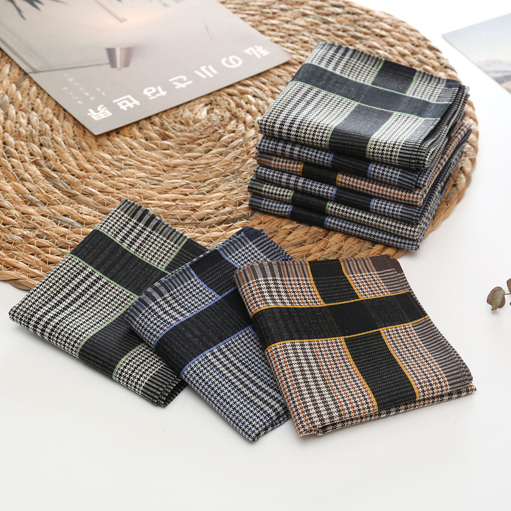 3/6/12 個メンズ純綿ハンカチコーマ糸ハイエンドビジネス - Handkerchief Cotton Men のレビューと価格