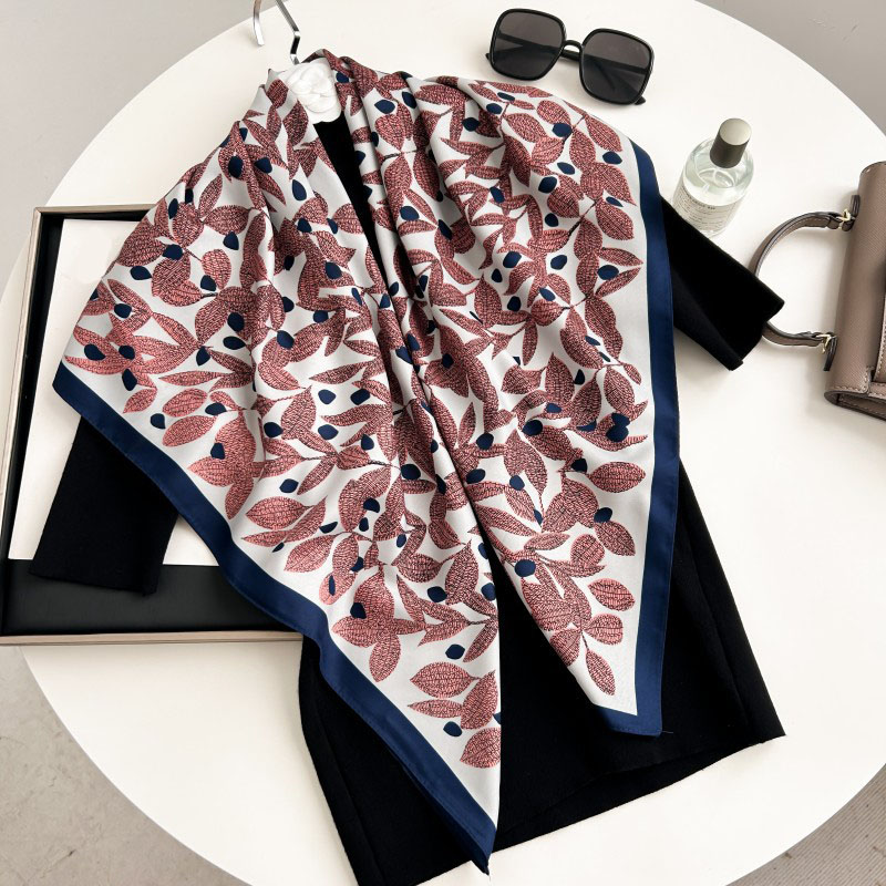 90 センチメートル正方形スカーフ高品質バンダナ女性高級ツイ - Ascot Neck Scarf のレビューと価格