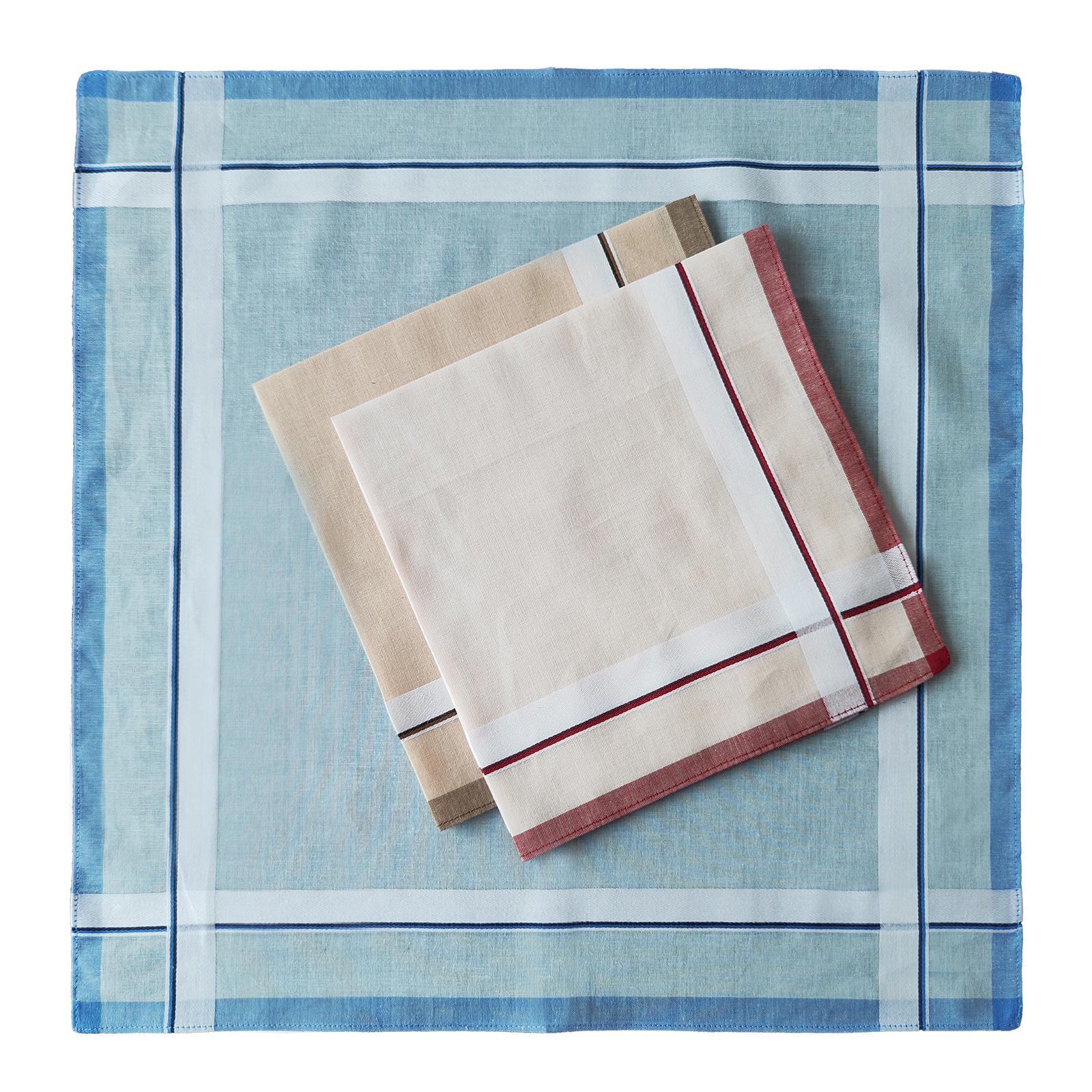 6 個の綿メンズハンカチポケットスクエアハンカチメンズギフト - Handkerchief Cotton Men のレビューと価格