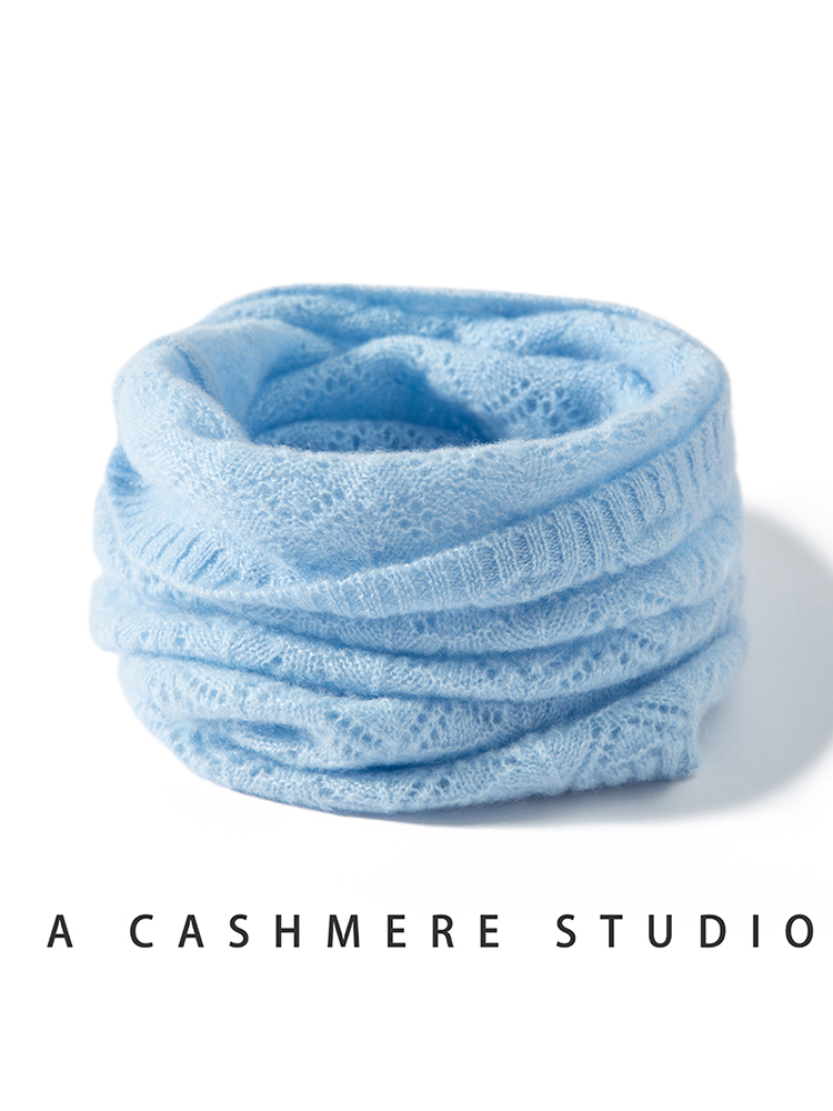 レディース100％カシミヤファンポワンテルスヌード軽量レース - Infinity Scarf Knit のレビューと価格