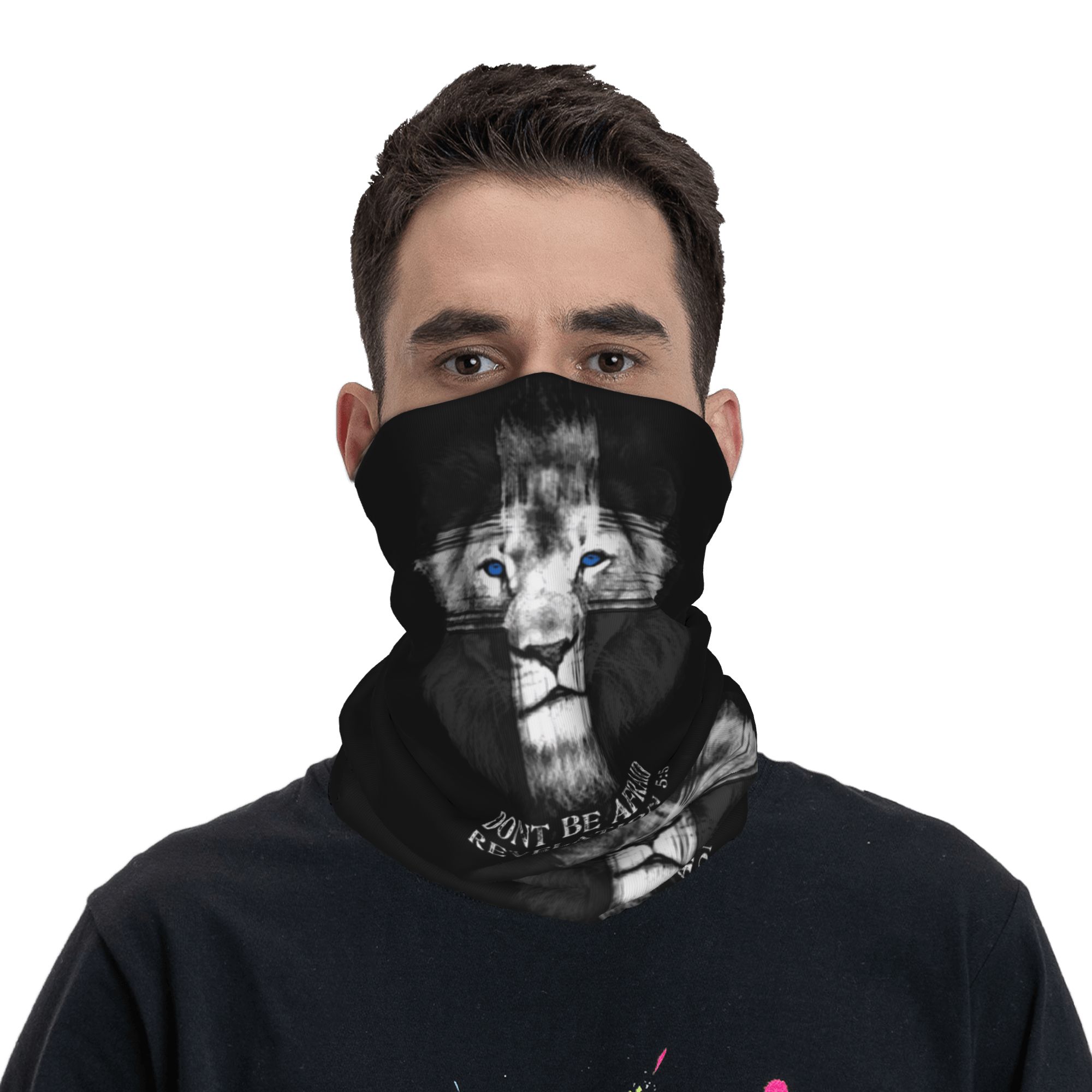 カスタムクールライオンオブジュダジーザスクロス冬用ヘッドバン - Neck Warmer Tube のレビューと価格