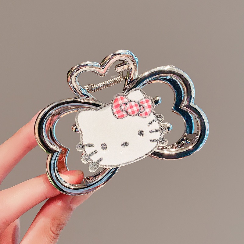 ハローキティかわいいサメクリップファッション漫画ガールハート - Tie Clip Silver のレビューと価格
