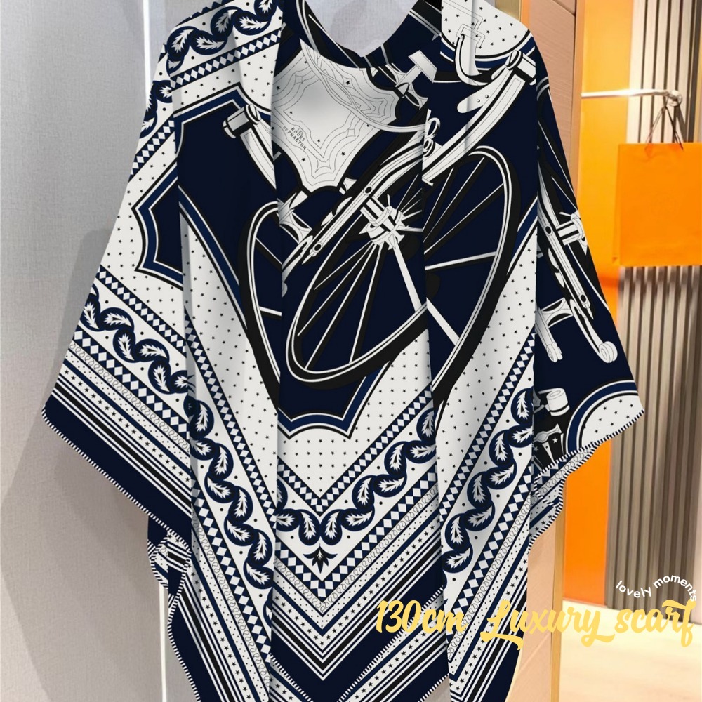 女の子のための豪華な模造シルクスカーフ,暖かいショール,大き - Silk Tie Striped のレビューと価格
