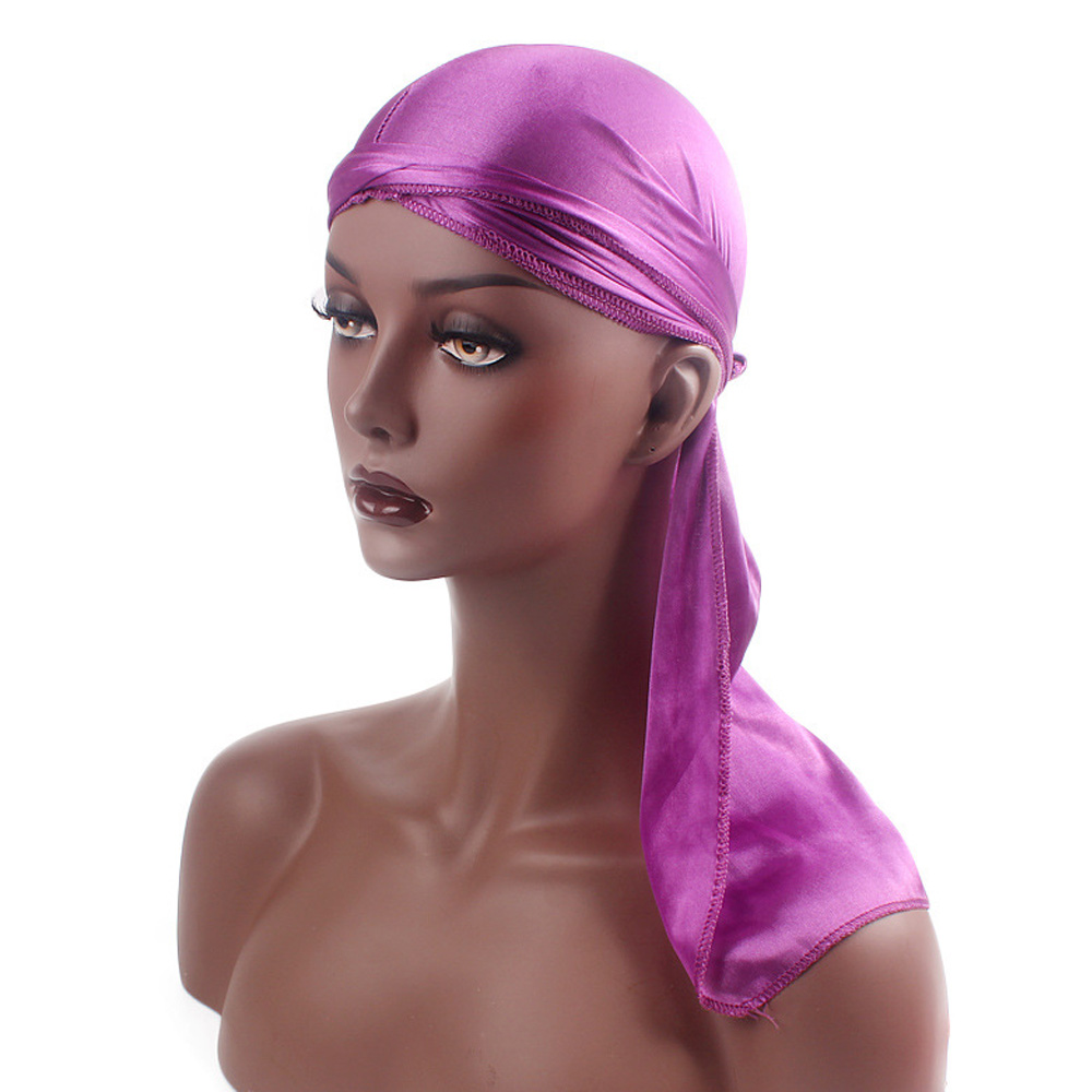 大人のためのユニセックスサテンロングテールバンダナ,海賊帽子 - Bandana Doo Rag のレビューと価格