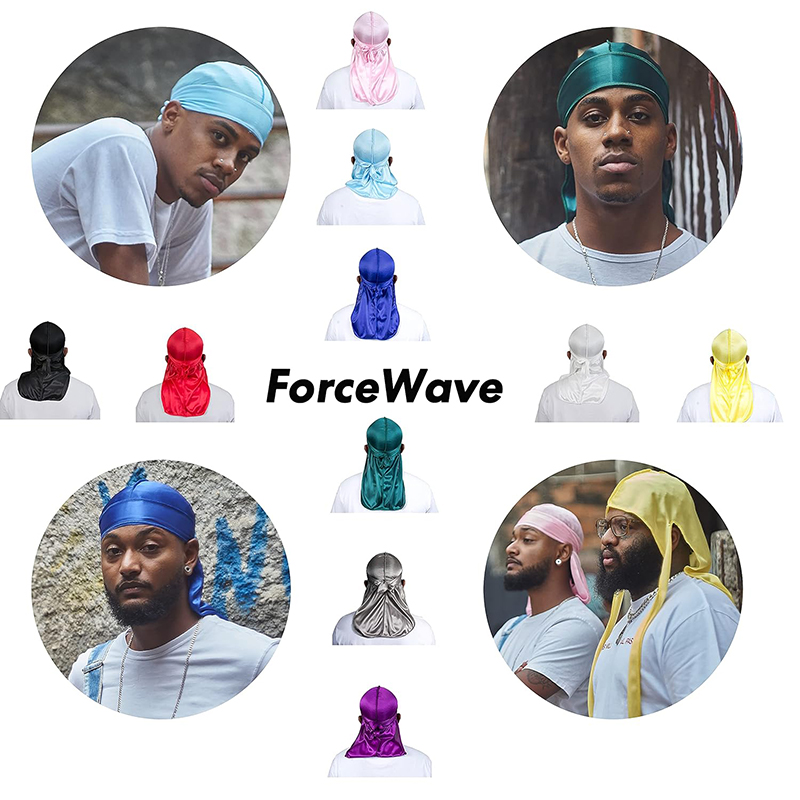 男性と女性のためのサテンデュラグ、シルキーなギャグ、通気性の - Bandana Doo Rag のレビューと価格