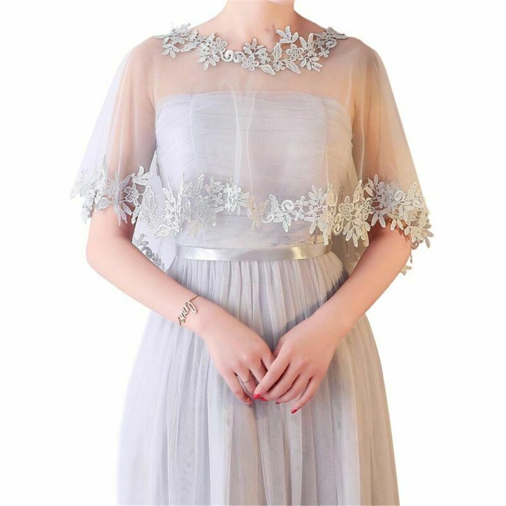 ファッションカジュアルブライダルウェディングケープイブニング - Stole Wedding Shawl のレビューと価格