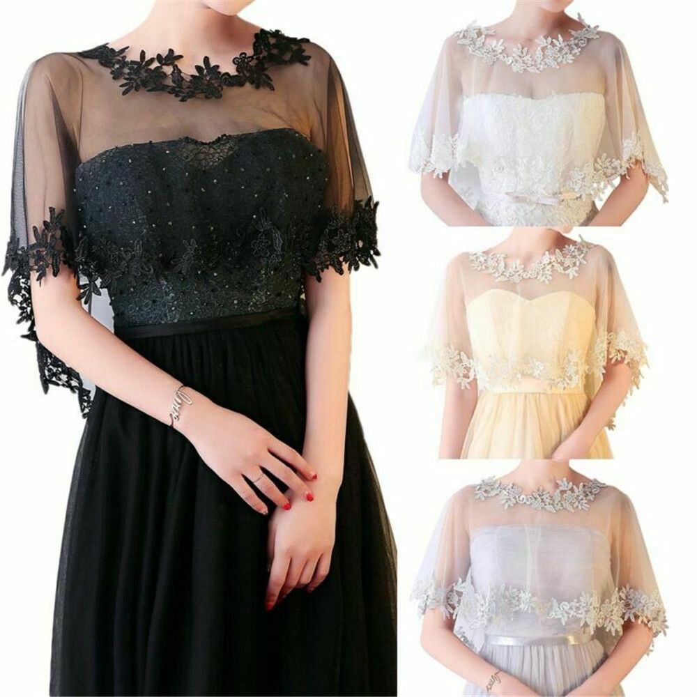 ファッションカジュアルブライダルウェディングケープイブニング - Stole Wedding Shawl のレビューと価格