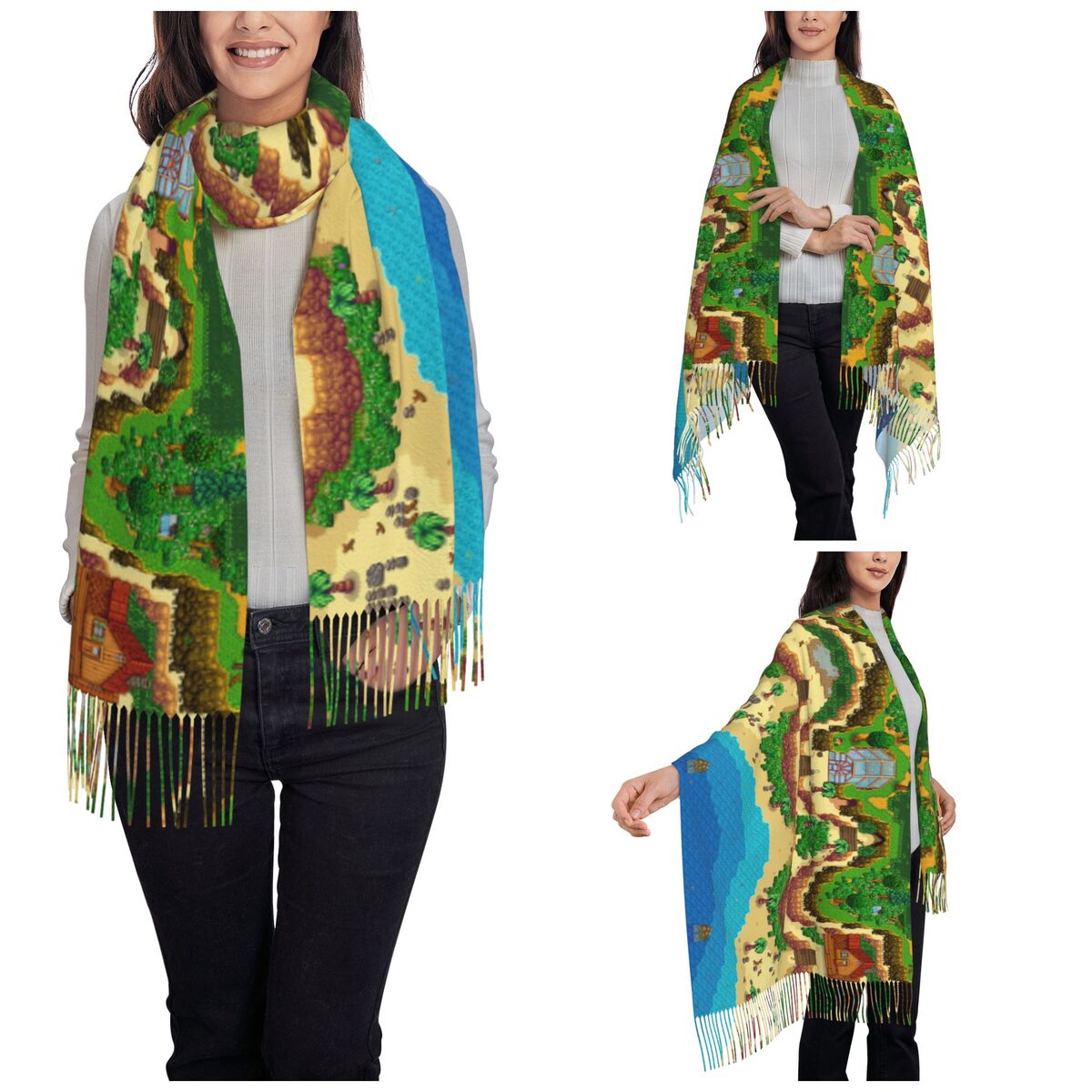スターデューバレー マップ スカーフ 女性用 秋冬 パシュミ - Pashmina Wrap Large のレビューと価格