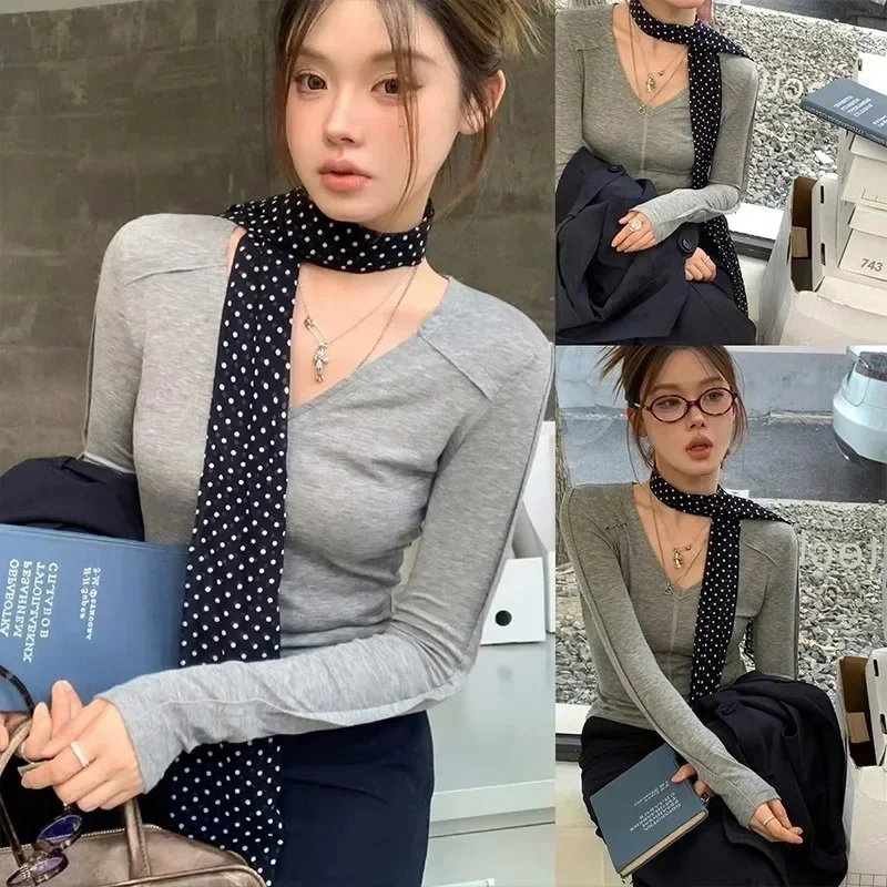 ヒョウ柄スカーフレトロ水玉女性ネクタイ多機能毛バンドバッグハ - Silk Tie Striped のレビューと価格