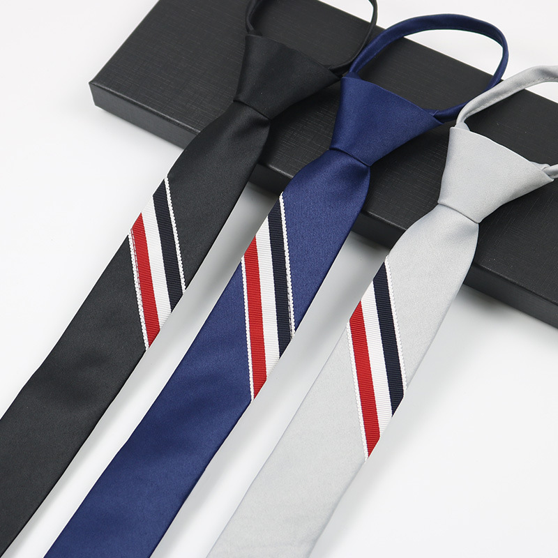 Huishi-ジッパー式ネクタイ,5cm,タイト,溝付き,パ - Skinny Tie Men のレビューと価格