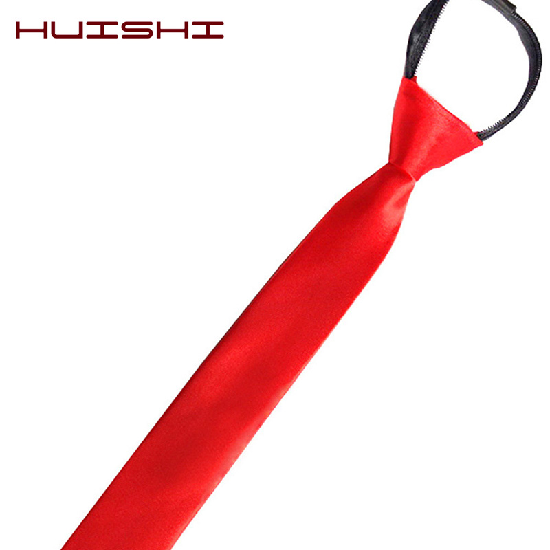 Huishi-ジッパー式ネクタイ,5cm,タイト,溝付き,パ - Skinny Tie Men のレビューと価格