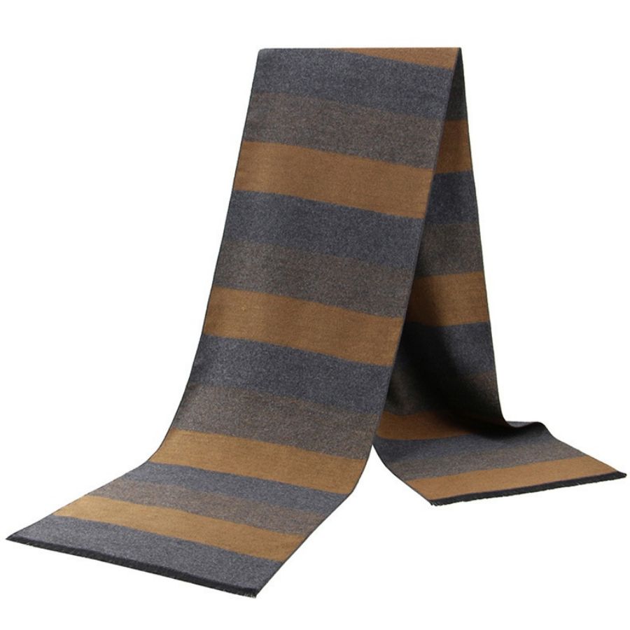 1pc 冬のスカーフ男性のためのチェックストライプペイズリー - Muffler Men Wool のレビューと価格