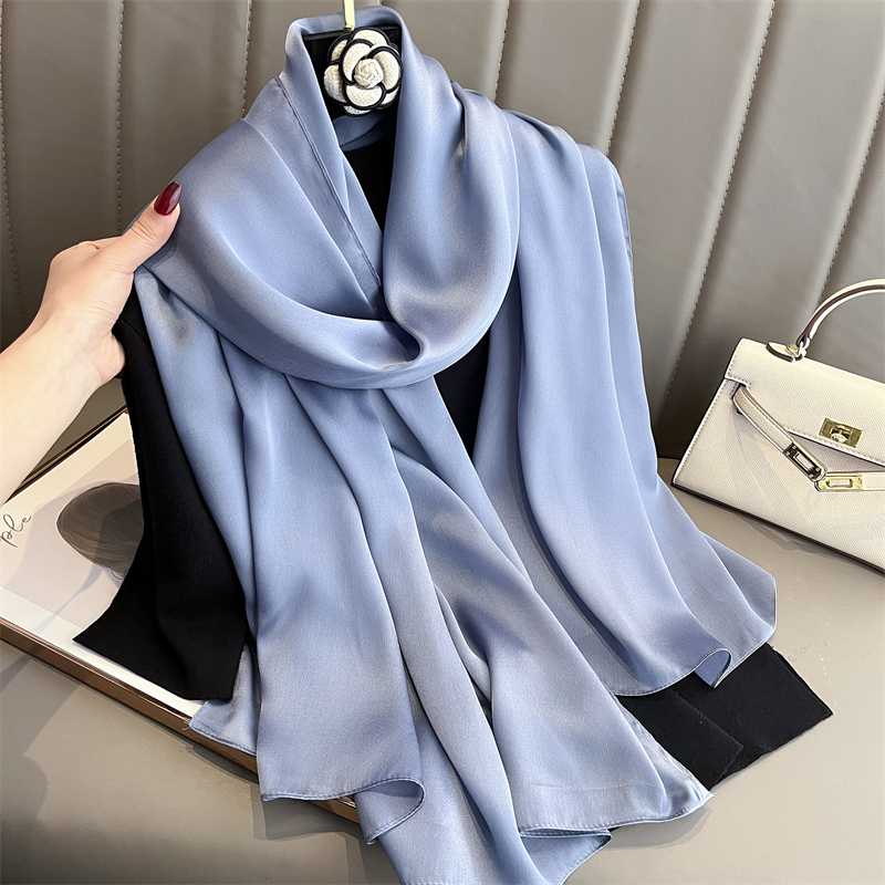 2024 高級ブランド春大ロングパシュミナ女性スカーフ固体シ - Pashmina Wrap Large のレビューと価格