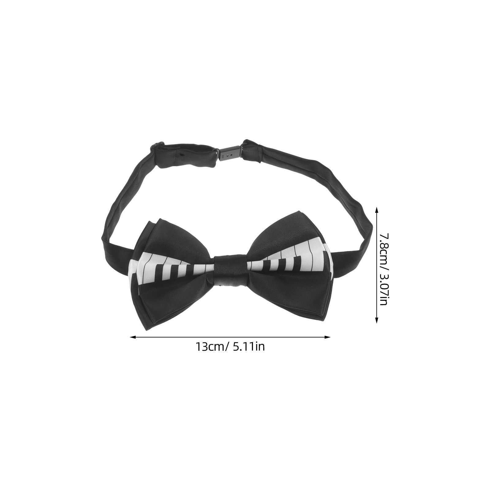 3 個の音符蝶ネクタイセット事前に結ばれたピアノキーパフォー - Bow Tie Pre Tied のレビューと価格