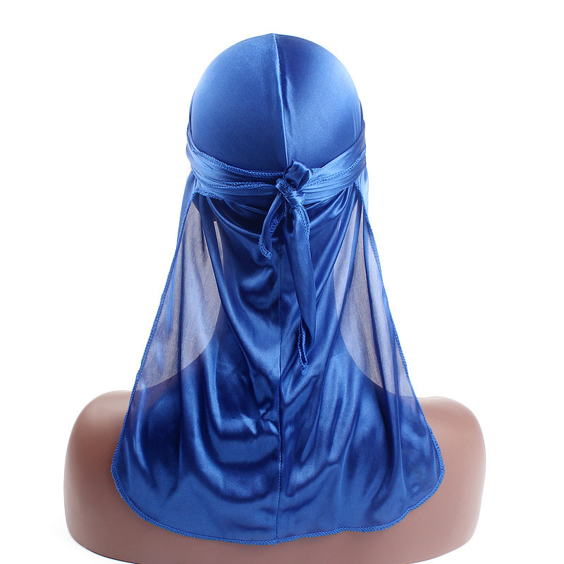 サテンデュラグ 女性男性用ヘッドスカーフ ターバン ロングテ - Bandana Doo Rag のレビューと価格