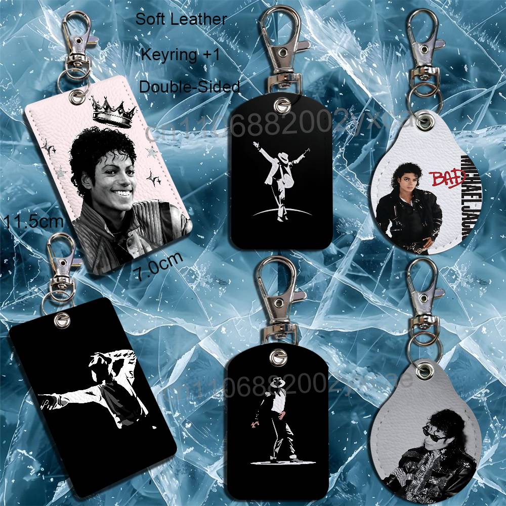 MJ一流のマイケル・ジャクソンレザーキーホルダーバッジホルダ - Lanyard Badge Holder のレビューと価格