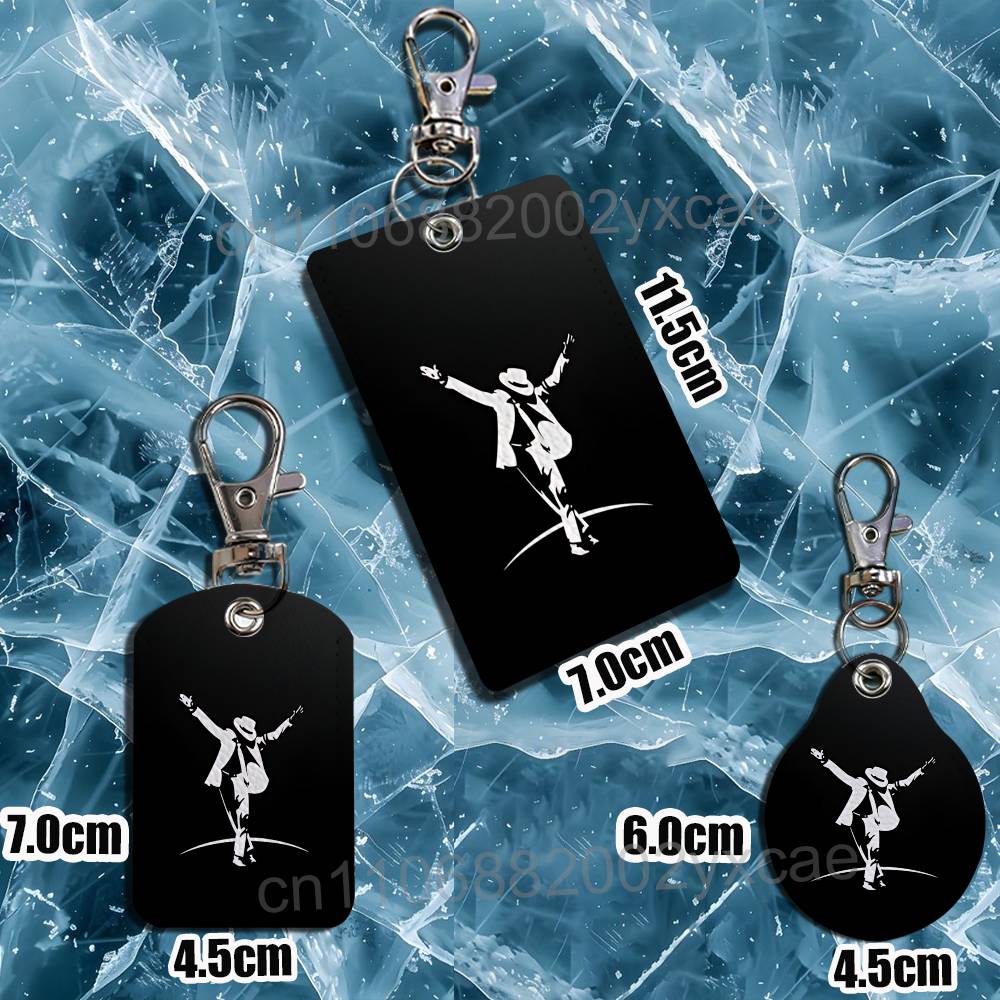MJ一流のマイケル・ジャクソンレザーキーホルダーバッジホルダ - Lanyard Badge Holder のレビューと価格