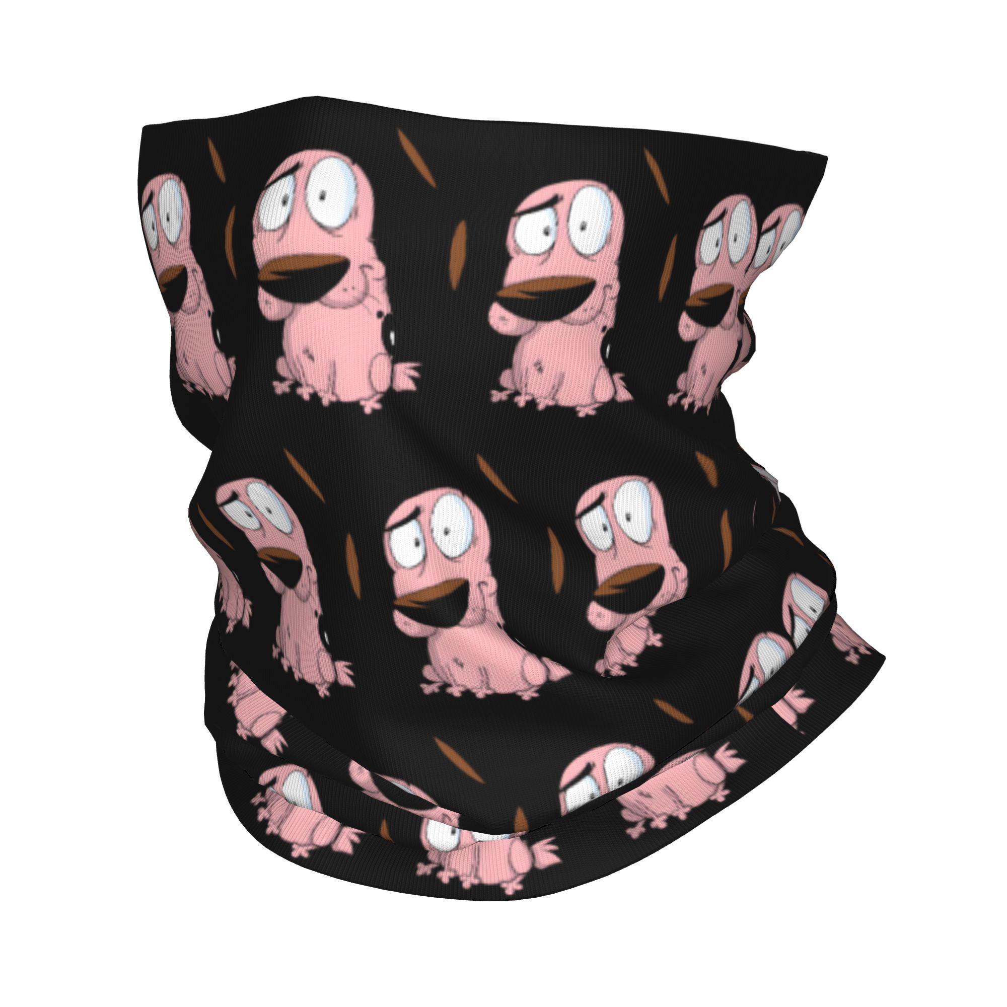カスタム漫画勇気犬冬ヘッドバンドネックウォーマー女性男性ハイ - Neck Warmer Tube のレビューと価格
