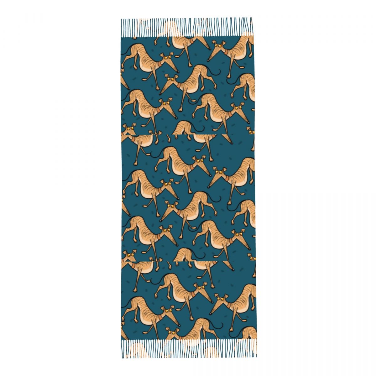 グレイハウンド ウィペット ラーチャー 犬柄ショール レディ - Pashmina Wrap Large のレビューと価格