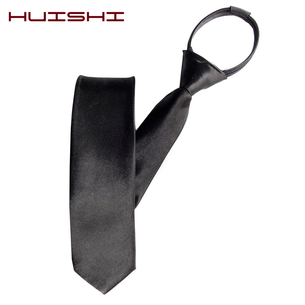 HUISHI 事前に結ばれたジッパーネクタイネックメンズスキ - Skinny Tie Men のレビューと価格