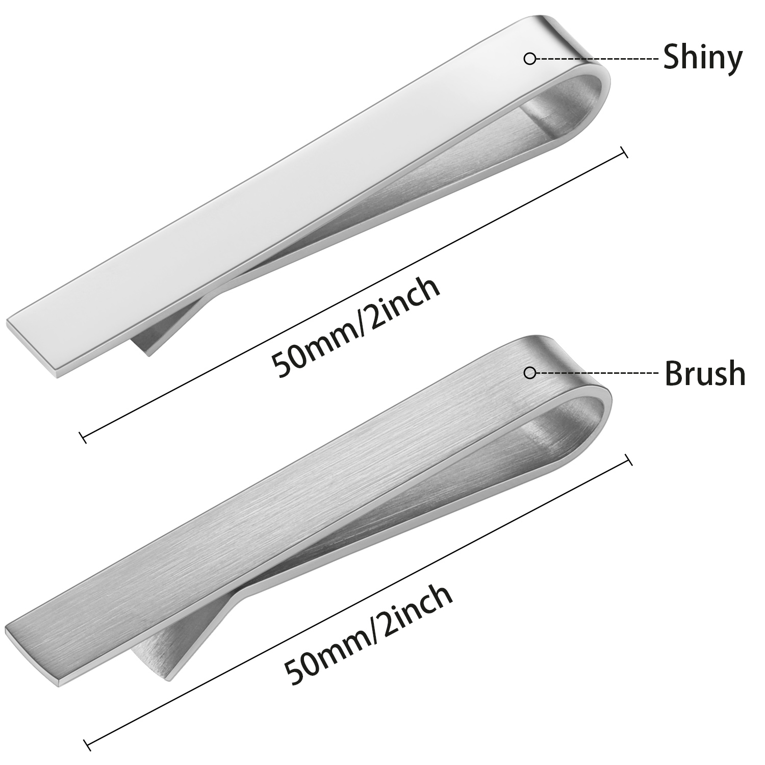 男性用の光沢と光沢のあるタイクリップのホソン2-結婚記念日の - Tie Bar Set Gift のレビューと価格