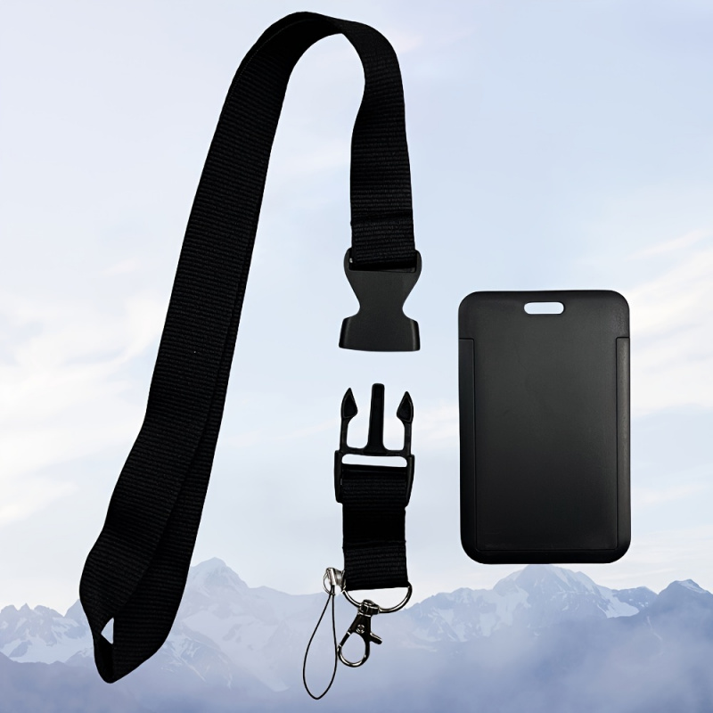 黒色のネックストラップバッジホルダーセット（取り外し可能なス - Lanyard Badge Holder のレビューと価格