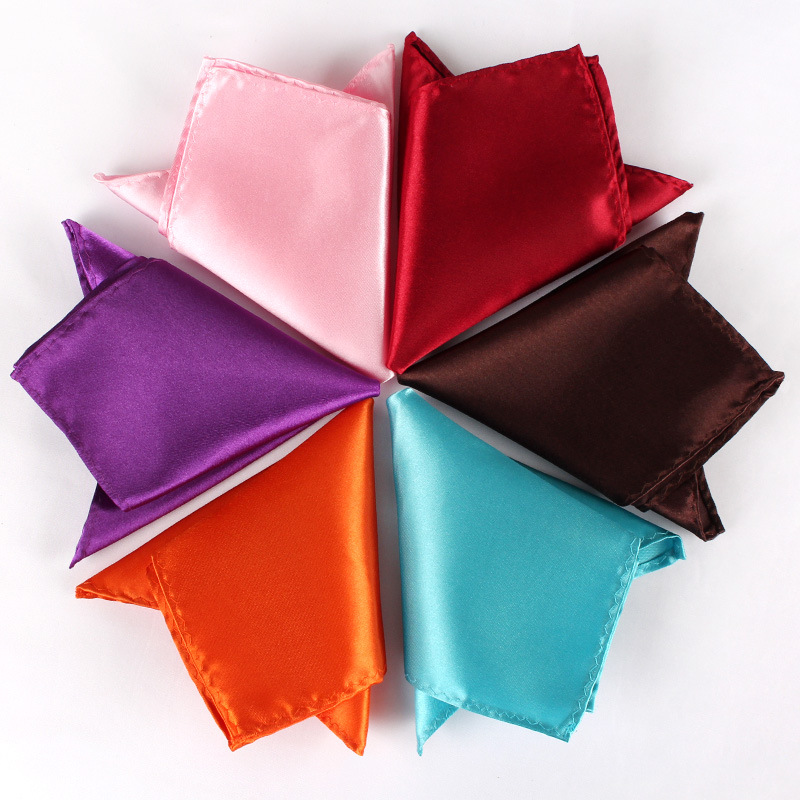 男性用ハンカチ付きサテンスーツ,キャンディーカラー,ポケット - Pocket Square Set のレビューと価格