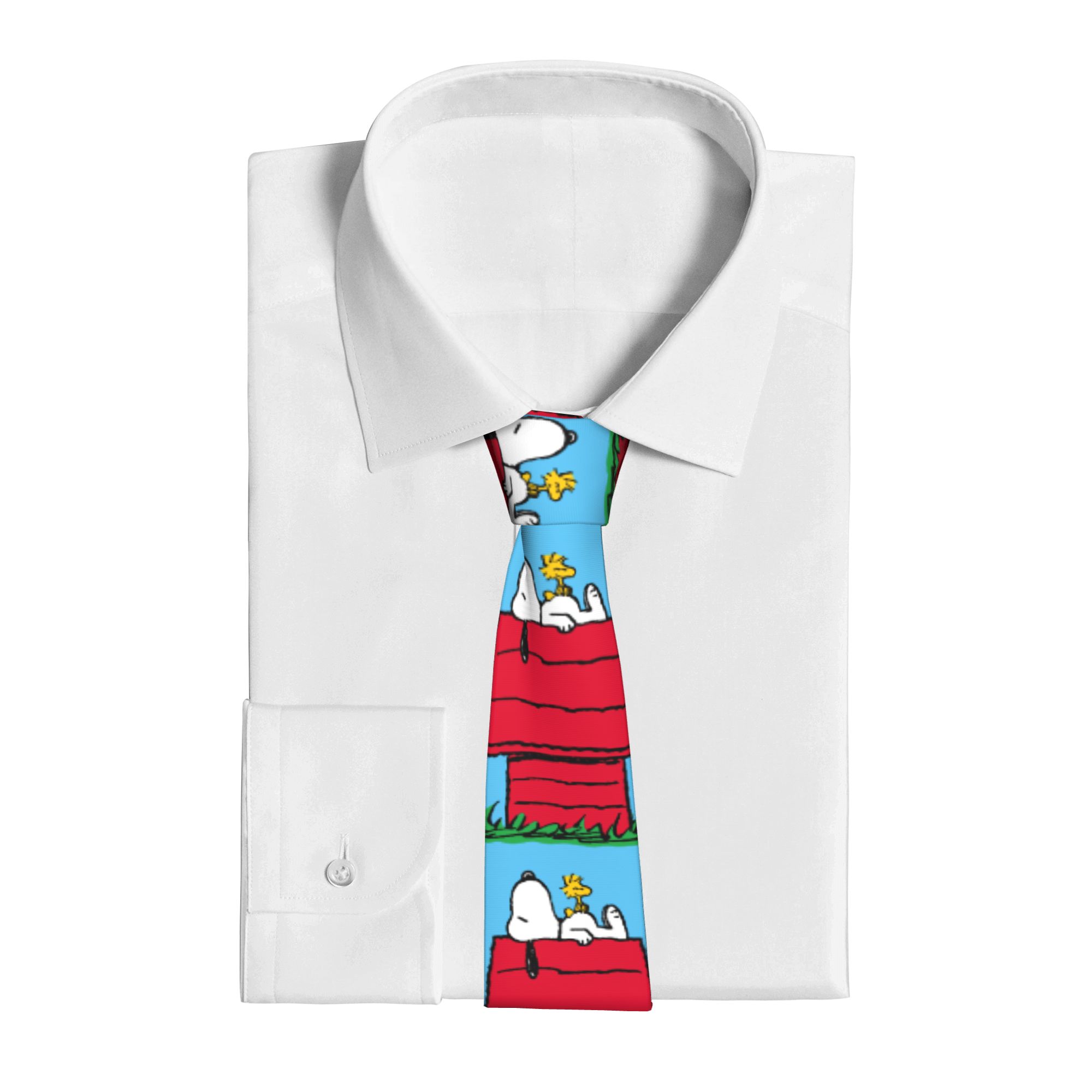 ネクタイ スヌーピー ウッドストック ドッグハウス ユニセッ - Skinny Tie Men のレビューと価格