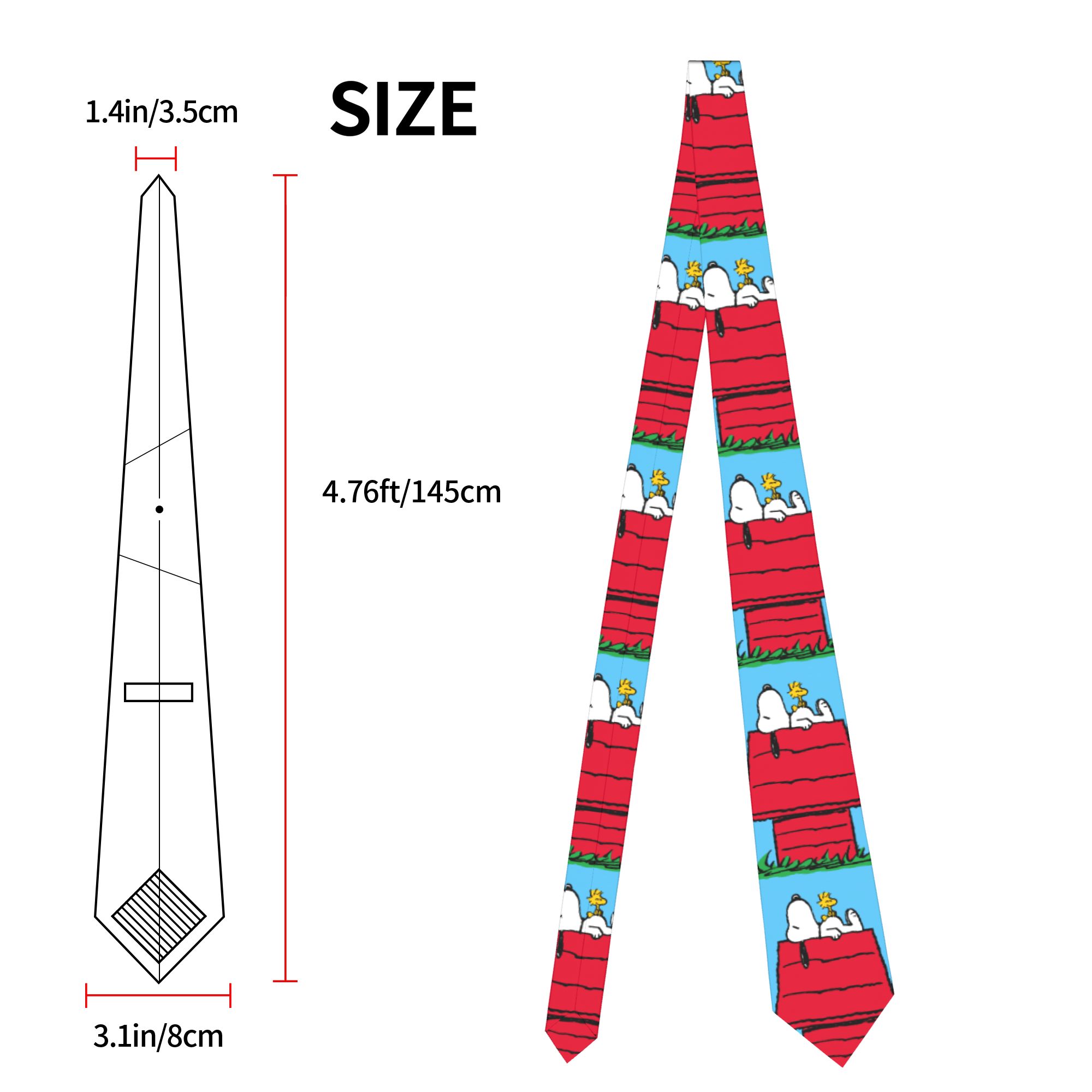 ネクタイ スヌーピー ウッドストック ドッグハウス ユニセッ - Skinny Tie Men のレビューと価格