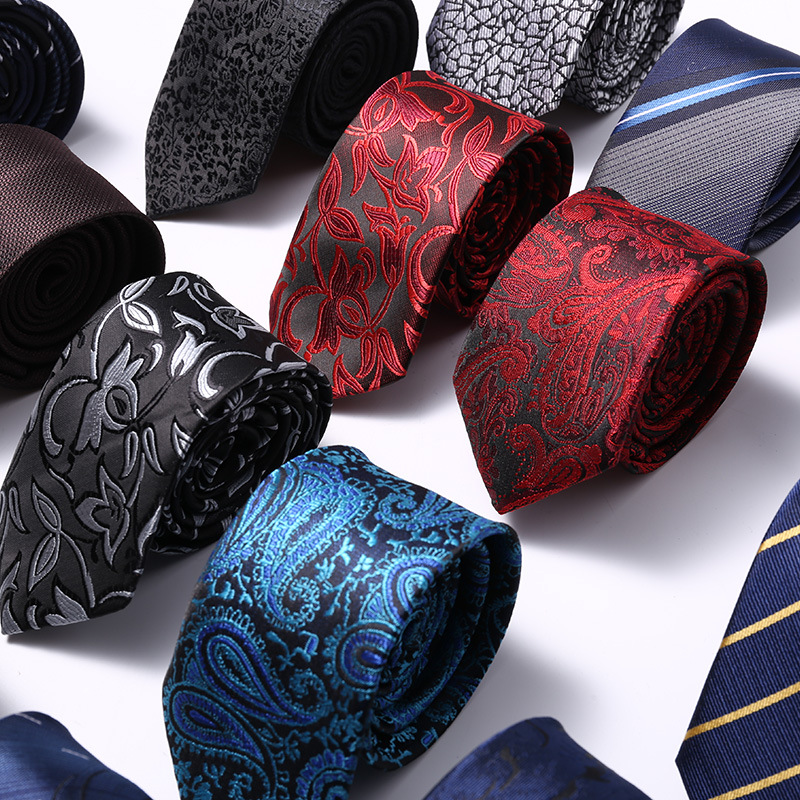 高級スキニー 6 センチメートルメンズネクタイ男性ストライプ - Skinny Tie Men のレビューと価格