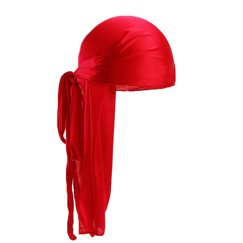 1 ピース/ロットユニセックス男性女性サテン通気性シルキーデ - Bandana Doo Rag のレビューと価格