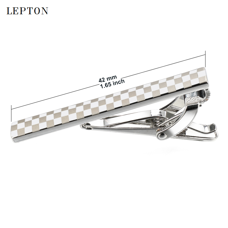 Lepton-男性用のクラシックなスクエアネクタイ,レーザー - Tie Bar Set Gift のレビューと価格