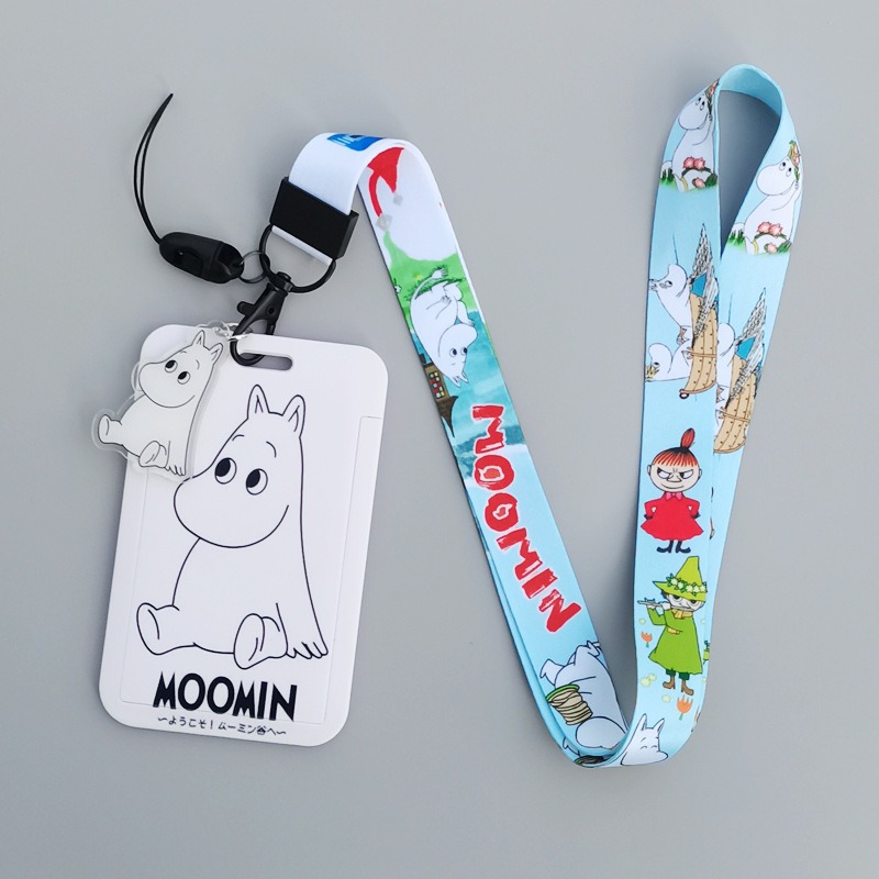 ムーミン漫画ハードカードホルダー熱転写プリントポリエステル製 - Lanyard Badge Holder のレビューと価格