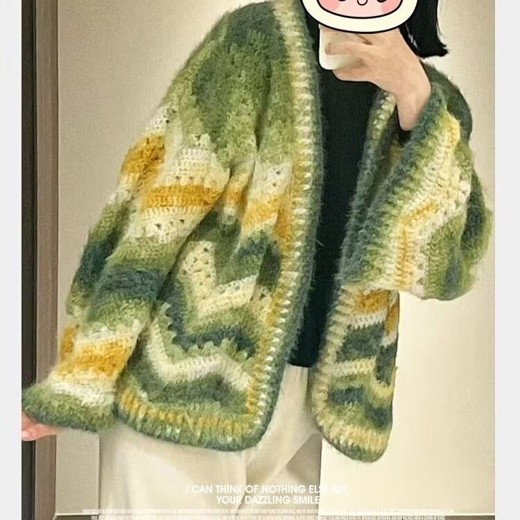 グラデーションウールモヘア糸染めブレンドロングベルベットソフ - Woven Scarf Blanket のレビューと価格