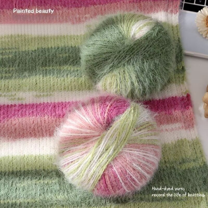 グラデーションウールモヘア糸染めブレンドロングベルベットソフ - Woven Scarf Blanket のレビューと価格