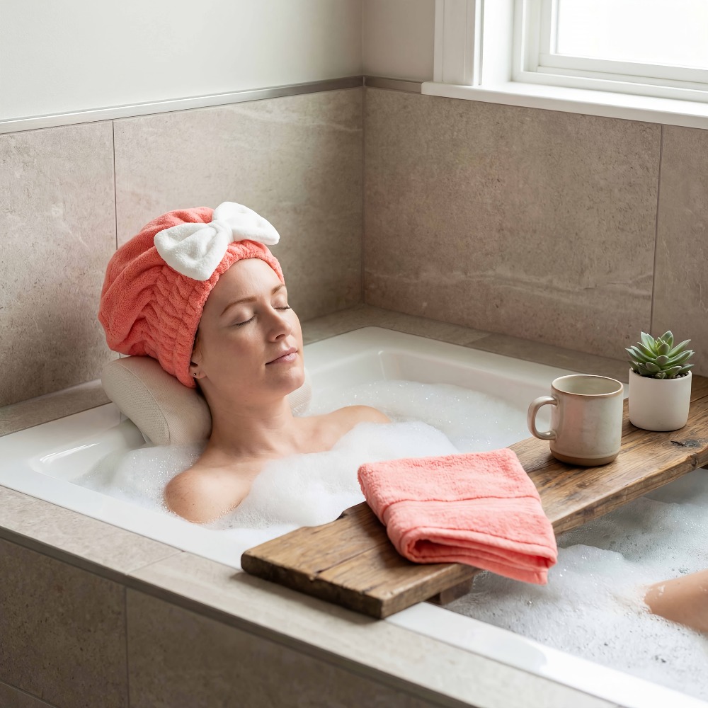 マイクロファイバーヘアドライキャップ、速乾ヘアタオルラップ、 - Head Wrap Turban のレビューと価格