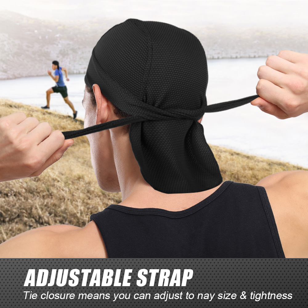 速乾性バンダナドゥーぼろキャップ夏通気性サイクリングスポーツ - Bandana Doo Rag のレビューと価格