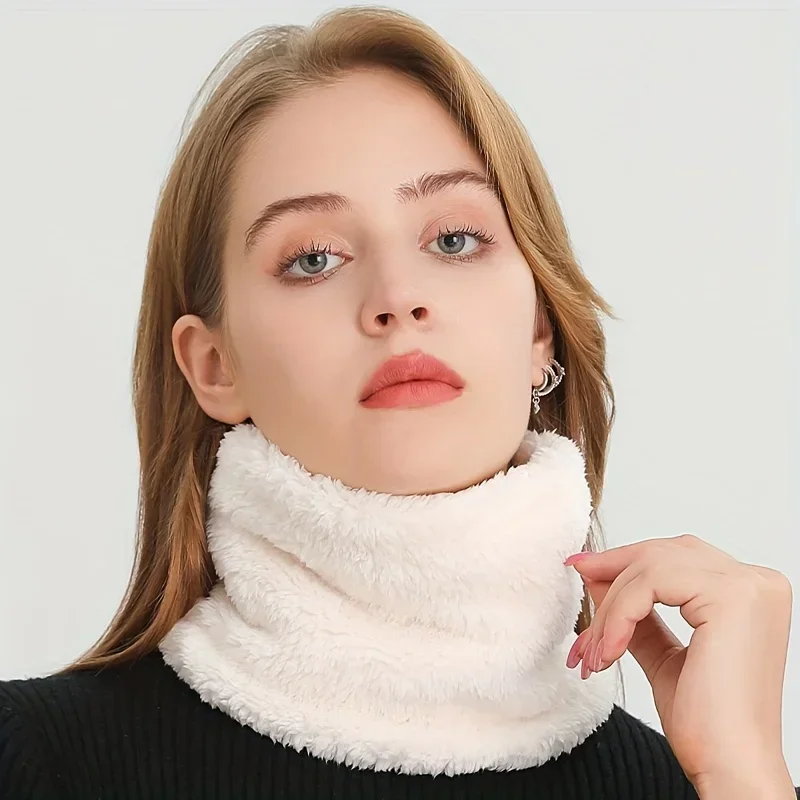 防風ぬいぐるみインフィニティスカーフ無地ネックゲートルかわい - Infinity Scarf Knit のレビューと価格
