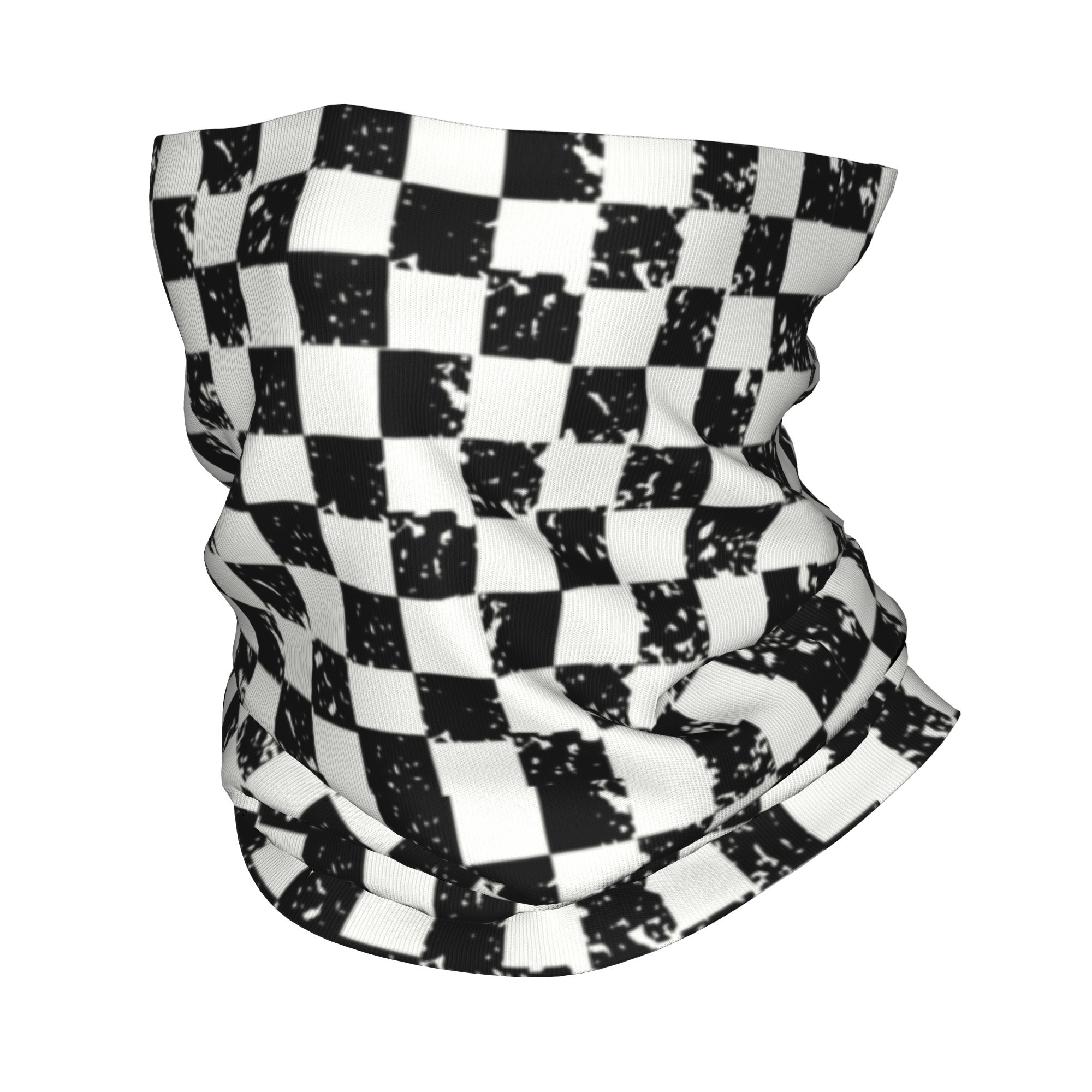 カスタムレトロチェック柄フラッグウィンターヘッドバンドネック - Neck Warmer Tube のレビューと価格